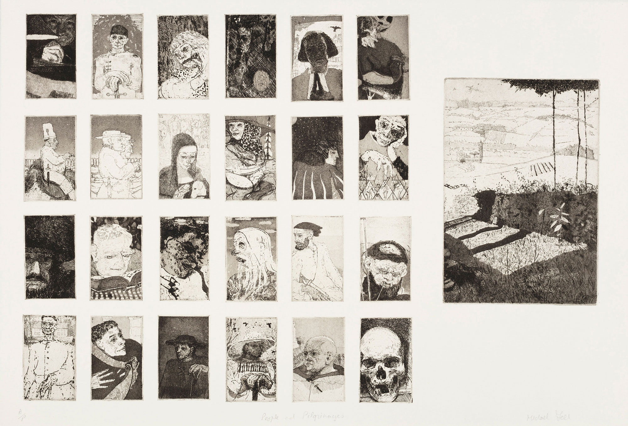 Michael Fell, Canterbury Tales The Prologue, 1990 Michael Fell, Canterbury Tales The Prologue, 1990