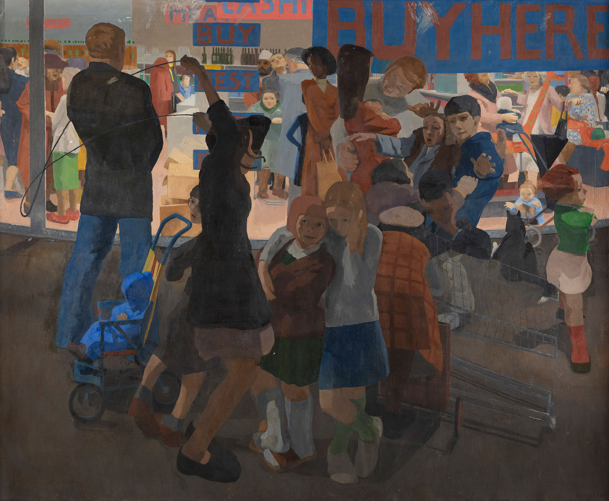 Michael Fell, Looking into a Supermarket from Outside, 1970-1979 Michael Fell, Looking into a Supermarket from Outside, 1970-1979