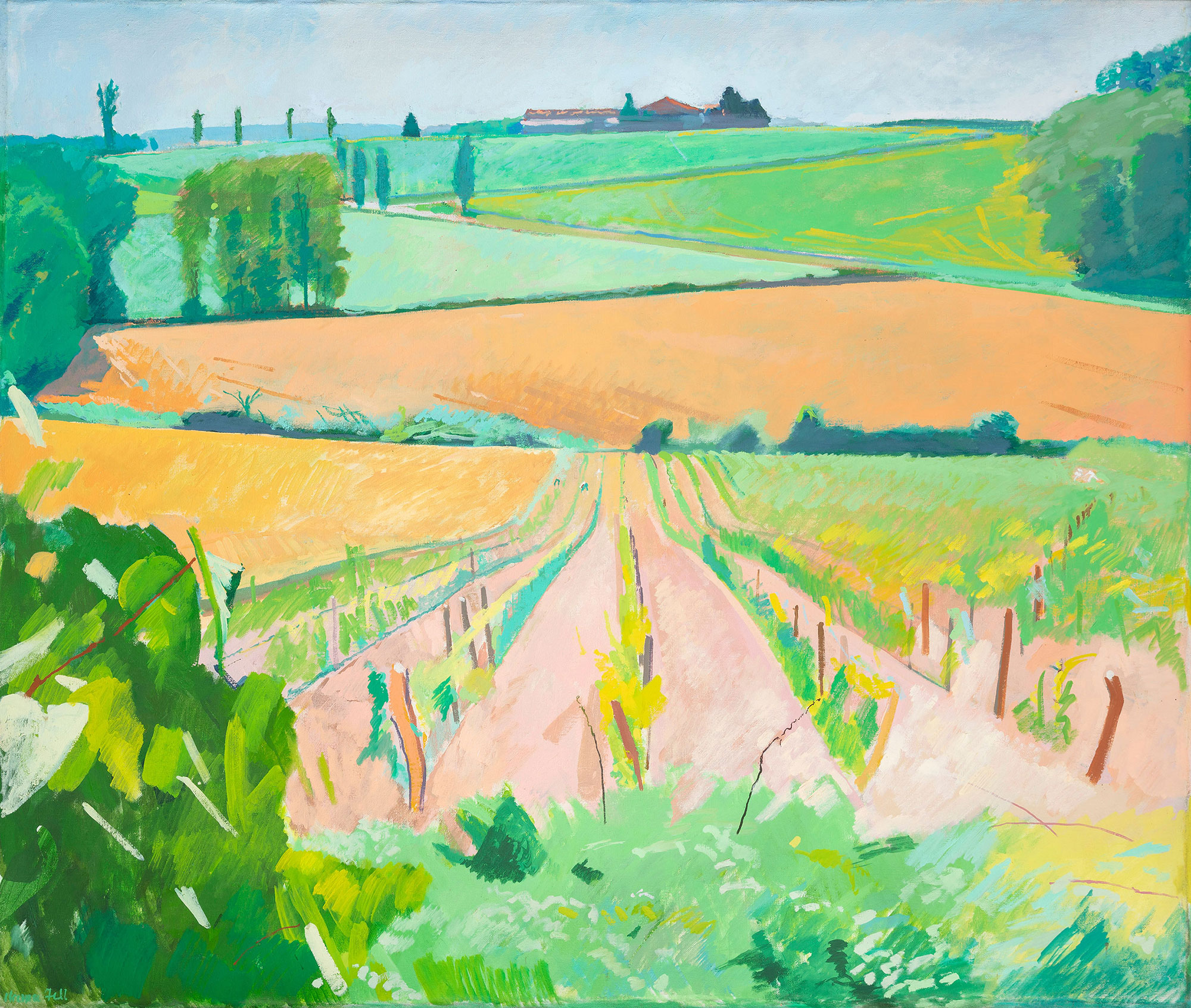 Michael Fell, Vineyards at Routgès, c 2000 Michael Fell, Vineyards at Routgès, c 2000